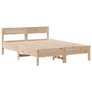 sengeramme uden madras 160x200 cm massivt fyrretræ