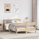 sengeramme uden madras 140x190 cm massivt fyrretræ