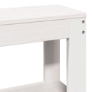 sengeramme uden madras 140x190 cm massivt fyrretræ hvid