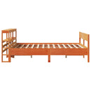 sengeramme uden madras 120x190 cm massivt fyrretræ gyldenbrun