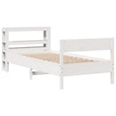 sengeramme uden madras 90x190 cm massivt fyrretræ hvid