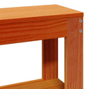 sengeramme uden madras 75x190 cm massivt fyrretræ gyldenbrun