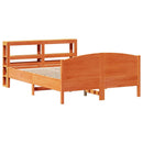 sengeramme uden madras 120x200 cm massivt fyrretræ gyldenbrun