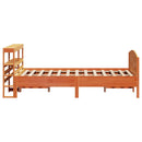sengeramme uden madras 120x200 cm massivt fyrretræ gyldenbrun