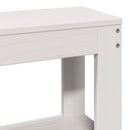 sengeramme uden madras 140x190 cm massivt fyrretræ hvid