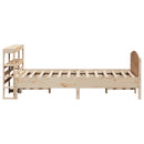 sengeramme uden madras 120x190 cm massivt fyrretræ