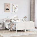 sengeramme uden madras 120x190 cm massivt fyrretræ hvid
