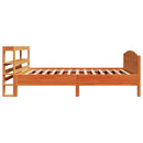 sengeramme uden madras 100x200 cm massivt fyrretræ gyldenbrun