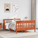 sengeramme uden madras 160x200 cm massivt fyrretræ gyldenbrun