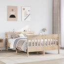 sengeramme uden madras 120x200 cm massivt fyrretræ