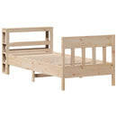 sengeramme uden madras 90x200 cm massivt fyrretræ