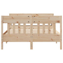 sengeramme uden madras 140x190 cm massivt fyrretræ