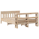 sengeramme uden madras 140x190 cm massivt fyrretræ