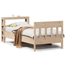 sengeramme uden madras 90x190 cm massivt fyrretræ