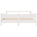 sengeramme med sengegavl 180x200 cm massivt fyrretræ