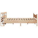sengeramme med sengegavl 160x200 cm massivt fyrretræ