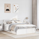 sengeramme med sengegavl 120x190 cm massivt fyrretræ hvid