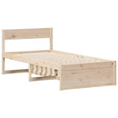 sengeramme uden madras 90x200 cm massivt fyrretræ