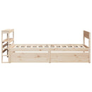 sengeramme uden madras 90x200 cm massivt fyrretræ