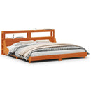 sengeramme uden madras 180x200 cm massivt fyrretræ gyldenbrun