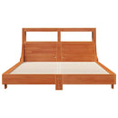 sengeramme uden madras 160x200 cm massivt fyrretræ gyldenbrun