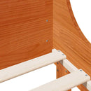 sengeramme uden madras 160x200 cm massivt fyrretræ gyldenbrun