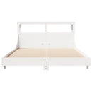sengeramme uden madras 120x200 cm massivt fyrretræ hvid