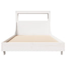 sengeramme uden madras 90x200 cm massivt fyrretræ hvid