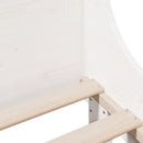 sengeramme uden madras 90x200 cm massivt fyrretræ hvid