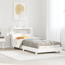 sengeramme uden madras 90x200 cm massivt fyrretræ hvid