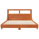 sengeramme uden madras 140x190 cm massivt fyrretræ gyldenbrun