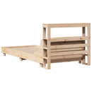 sengeramme uden madras 90x190 cm massivt fyrretræ