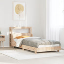 sengeramme uden madras 90x190 cm massivt fyrretræ