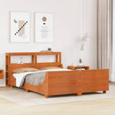 sengeramme uden madras 120x200 cm massivt fyrretræ gyldenbrun