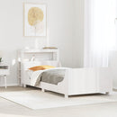 sengeramme uden madras 90x200 cm massivt fyrretræ hvid