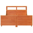 sengeramme uden madras 140x190 cm massivt fyrretræ gyldenbrun