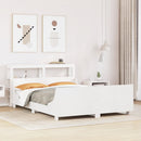sengeramme uden madras 120x190 cm massivt fyrretræ hvid