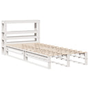 sengeramme uden madras 90x200 cm massivt fyrretræ hvid