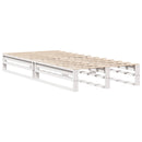 sengeramme uden madras 90x200 cm massivt fyrretræ hvid