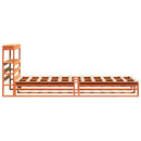 sengeramme uden madras 100x200 cm massivt fyrretræ gyldenbrun