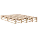sengeramme uden madras 120x200 cm massivt fyrretræ