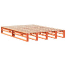 sengeramme uden madras 120x200 cm massivt fyrretræ gyldenbrun