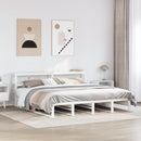 sengeramme uden madras 180x200 cm massivt fyrretræ hvid
