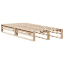 sengeramme uden madras 90x190 cm massivt fyrretræ