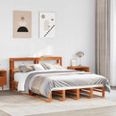 sengeramme uden madras 120x190 cm massivt fyrretræ gyldenbrun