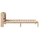 sengeramme uden madras 75x190 cm massivt fyrretræ