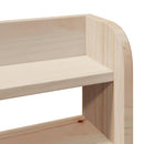 sengeramme uden madras 75x190 cm massivt fyrretræ