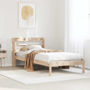 sengeramme uden madras 75x190 cm massivt fyrretræ