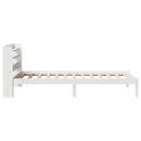 sengeramme uden madras 75x190 cm massivt fyrretræ hvid