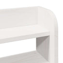 sengeramme uden madras 75x190 cm massivt fyrretræ hvid